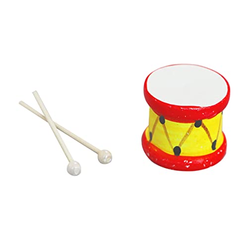 Yardwe 1 Satz Trommel mit Schlagstöcken Lifelike Mini Drum Modell für Puppenhaus Deko und DIY Projekte Hochwertige Miniaturmöbel für Kinderzimmer und Sammler Yardwe 1 Satz Trommel mit Schlagstöcken Lifelike Mini Drum Modell für Puppenhaus Deko und DIY Projekte Hochwertige Miniaturmöbel für Kinderzimmer und Sammler von Yardwe