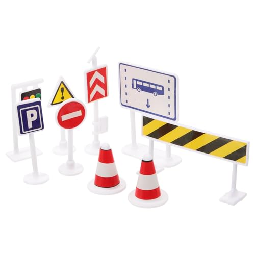 Yardwe 1 Satz Verkehrszeichen Straßenschilder für Ampellampe Verkehrsschilder für kleine Verkehrszeichen Mini-Straßenkegel Frühpädagogisches Mini- Yardwe 1 Satz Verkehrszeichen Straßenschilder für Ampellampe Verkehrsschilder für kleine Verkehrszeichen Mini-Straßenkegel Frühpädagogisches Mini- von Yardwe
