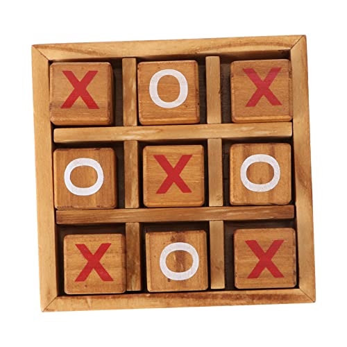 Yardwe 1 Satz Xo Schach Spiel Doodle-Board Problem Brett Tictactoe Hölzern von Yardwe