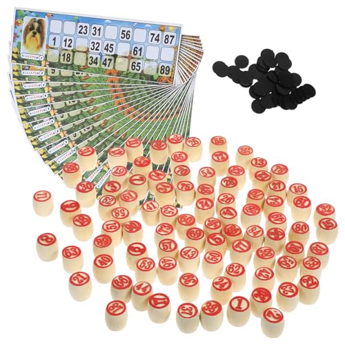 Yardwe 1 Satz Zahlenschachspiel Russisches Lotto-Brettspiel Lotto-Spiel Spielzeugspiel hölzern Yardwe 1 Satz Zahlenschachspiel Russisches Lotto-Brettspiel Lotto-Spiel Spielzeugspiel hölzern von Yardwe