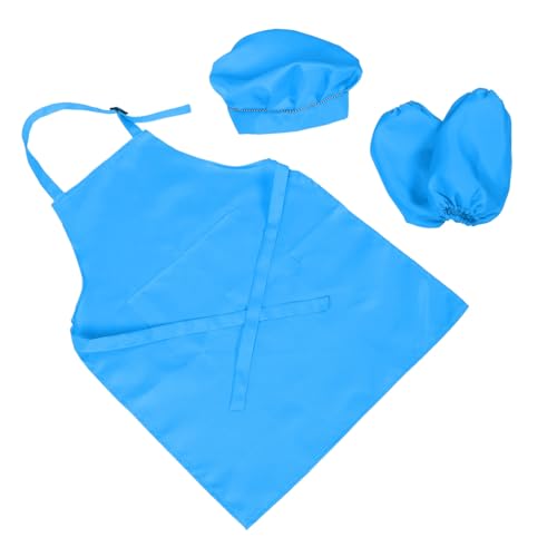 Yardwe 1 Satz backen Schürze Kinderkochhut und Schürze Kochschürze Kinderschürzen zum Kochen Taille Kinderschürze für Mädchen Kochzubehör Polyester Sky-Blue Yardwe 1 Satz backen Schürze Kinderkochhut und Schürze Kochschürze Kinderschürzen zum Kochen Taille Kinderschürze für Mädchen Kochzubehör Polyester Sky-Blue von Yardwe