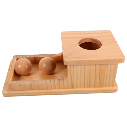 Yardwe 1 Satz für Pitching -Boxen Lernen Kleinkindaktivitätsspielzeug Ball Drop- für Motor Skills Toy Montessori-Kinderspielzeug Holz von Yardwe
