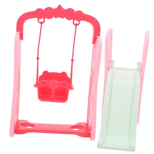 Yardwe 1 Satz für Vergnügungsparks Puppe Kleinkinder Mini-Rutschspielzeug Spielplatz für Geburtstagsgeschenk Minischaukel selber Machen Spielhaus Abs von Yardwe
