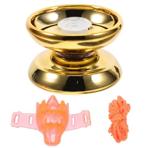 Yardwe 1 Satz legiertes Jo-Jo Kind Spielzeugball Zappelspielzeug Jo-Jo für Anfänger Jo-Jo-Bälle aus Metall Jo-Jo-Profi Jo-Jo-Bälle Profi Aluminiumlegierung Golden von Yardwe