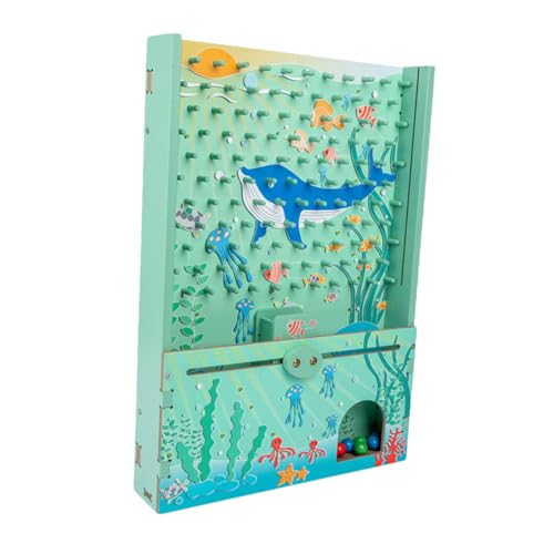 Yardwe 1 Satz lustiges Spiel aus Holz Interaktives Trainingsspiel Fänger Kinderspielzeug Spielautomat aus Holz für Bildungsspielzeug Intelligenzspiel hölzern Grün von Yardwe