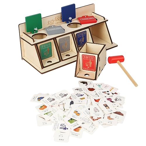 Yardwe 1 Satz zum Sortieren von Müll DIY Müllsortierspielzeug für DIY-Müllsortierspielzeug für Kinderspielzeug Sortieren für Recycling-Sortierspiel Papier von Yardwe