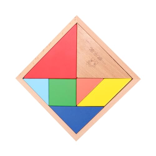 Yardwe 1 Schachtel Tangram- Frühes Lernen Holz-Tangram Hölzern Yardwe 1 Schachtel Tangram- Frühes Lernen Holz-Tangram Hölzern von Yardwe