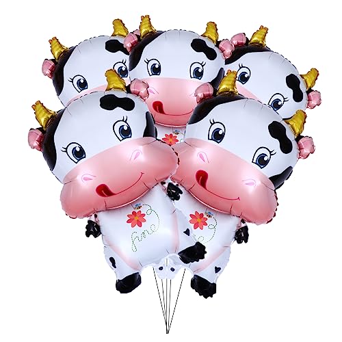 Yardwe 1 Set 5 Stück Kuh Aluminiumfolienballon Kuhballons Geburtstagsballons Ballontiere Helium Kuh Alles Zum Geburtstag Banner Jahr Geburtstagsdekorationen Ochse Fünf Tierballon Yardwe 1 Set 5 Stück Kuh Aluminiumfolienballon Kuhballons Geburtstagsballons Ballontiere Helium Kuh Alles Zum Geburtstag Banner Jahr Geburtstagsdekorationen Ochse Fünf Tierballon von Yardwe