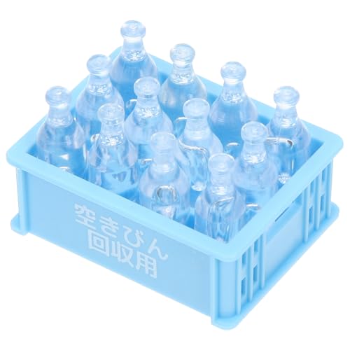 Yardwe 1 Set-Box Mini-Puppenhauszubehör für kinderspielzeug Toys Miniature Food Kid Toys Miniatur-Puppenhauszubehör Miniatur-Dinge Plastik Sky-Blue von Yardwe