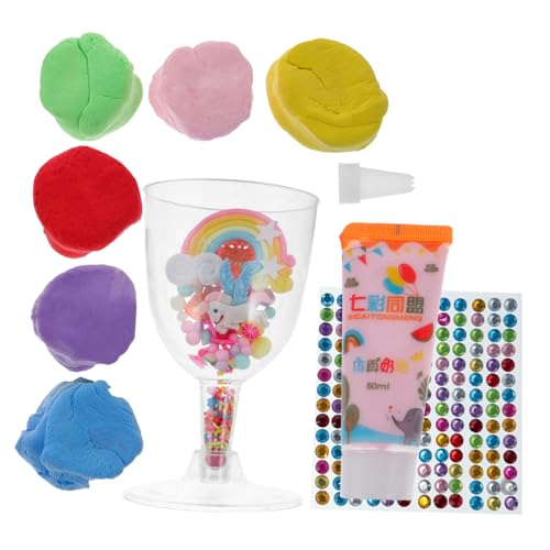 Yardwe 1 Set DIY Material Handgefertigtes Jungen Mädchen DIY Kinderspielzeug Lernspielzeug DIY DIY Bastelwerkzeuge Lustiges Bildhauerwerkzeuge Ton von Yardwe