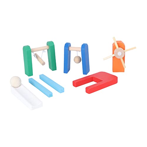 Yardwe 1 Set Domino Mechanismus Lustiges Domino Blöcke Früherziehungs Domino Spiel Bausteine ​​Domino Blöcke Blöcke Kit Aus Holz von Yardwe