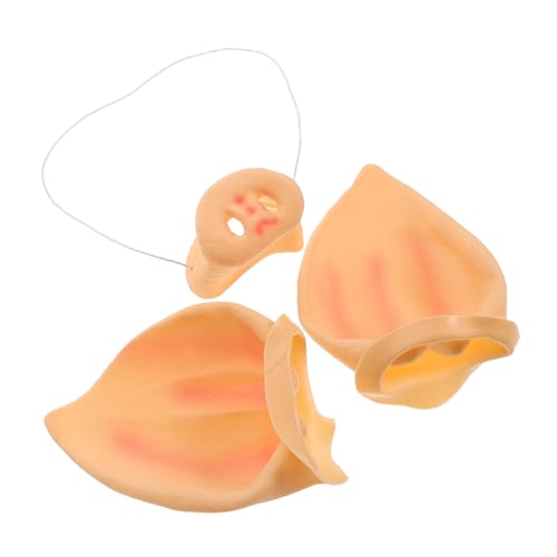 Yardwe 1 Set Halloween-Cosplay-zubehör, Realistische Ohren Und Falsche Schweinenase Mit Gummiband Für Halloween-partygeschenke Und Bühnenauftritts-Requisiten von Yardwe