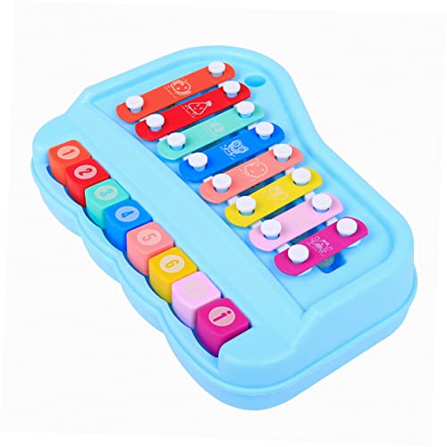 Yardwe 1 Set Handpercussion Kindermusikinstrumente Babymusikinstrumente Klavier Für Kinderklavier Kinderklavier Klopfmusikinstrument Kinderpädagogisches Blaue Abs von Yardwe