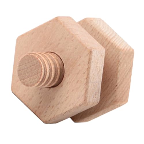 Yardwe 1 Set Holzblock Puzzle Für Kleinkinder Puzzles Frühes Lernspielzeug Kinderbauspielzeug Streichholzschraubenspielzeug Montessori Für Das Praktische Leben Kinderspielzeug von Yardwe