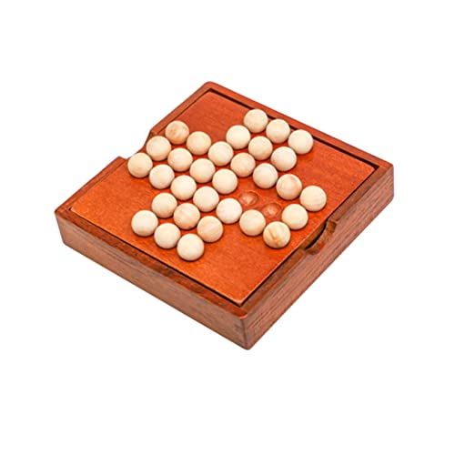Yardwe 1 Set Holzbrettspiel Party Schach Kleines Brett Spaß Q Kinderbrett Perlenspiel Holzbrett Perlenspiel Früherziehung Versorgung von Yardwe