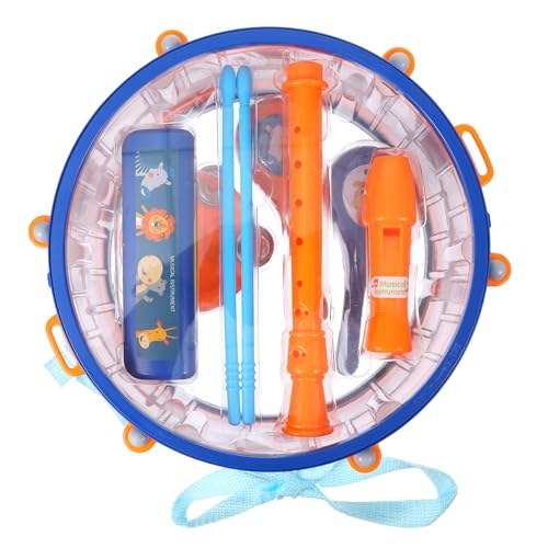 Yardwe 1 Set Jazz Drum Kleinkindspielzeug Lernspielzeug Musikinstrumente Pädagogisches Musikspielzeug Kleinkind Musikalisches Aufklärungsinstrument Kunststoff von Yardwe