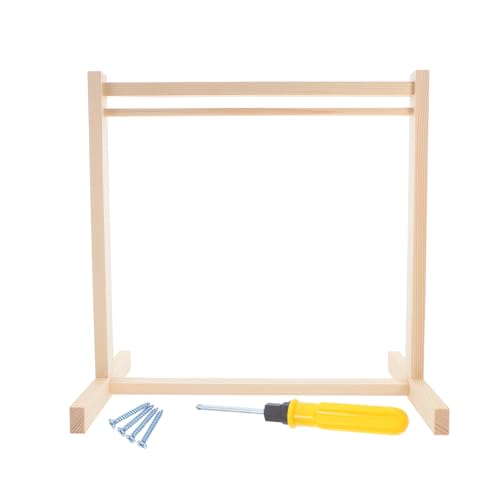 Yardwe 1 Set Kleiderständer für Puppen, Kleiderbügel aus Holz, Kleiderständer für Mädchen, Puppenkleidung, Organizer, Kleiderschrank, Möbelzubehör für Puppenhaus, Babyparty-Zubehör Yardwe 1 Set Kleiderständer für Puppen, Kleiderbügel aus Holz, Kleiderständer für Mädchen, Puppenkleidung, Organizer, Kleiderschrank, Möbelzubehör für Puppenhaus, Babyparty-Zubehör von Yardwe