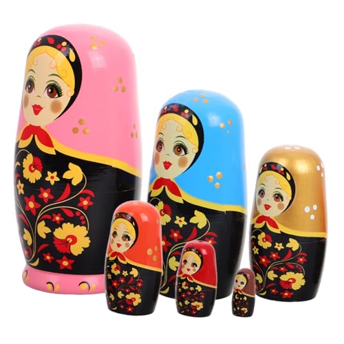 Yardwe 1 Set Matroschka Matrjoschka Puppen Für Kleinkinder Matroschka Puppe Stapelpuppen Russische Matrjoschka Puppen Matrjoschka Matrjoschka Puppen Für Russisches von Yardwe