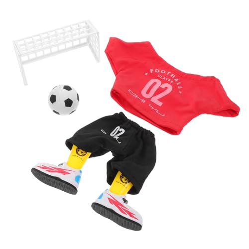 Yardwe 1 Set Mini Desktop Sport Finger Fußball Desktop Fußball Fußball Tisch Spiel Mini Pädagogisches Tischfußball Fußball Desktop Spiel Rot Kunststoff von Yardwe