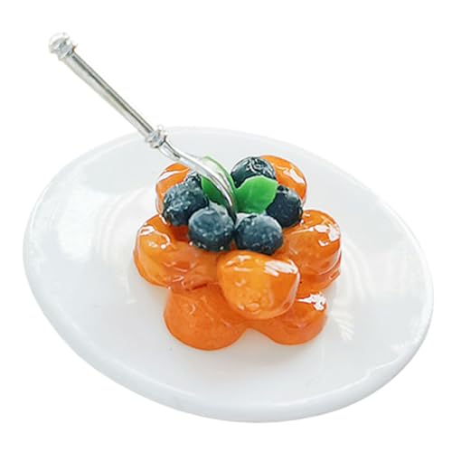 Yardwe 1 Set Mini Obstdesserts Kleines Puppenessen Miniatur Babyszene Mini Essen Modell Puppenhaus Mini Hauszubehör Mini Küchenzubehör Essens Requisiten Kunstharz von Yardwe