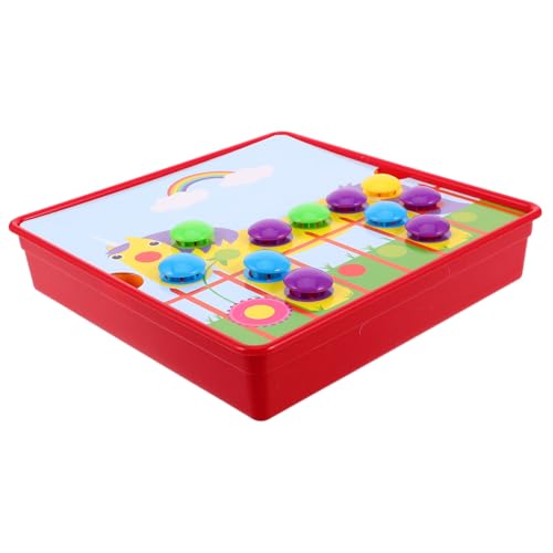 Yardwe 1 Set Pilz Nagel Puzzle Kleinkindspielzeug Einlegespielzeug Kleinkindspielzeug Farbe Lernspielzeug Vorschule Feinmotorik Knopfübung Für Stecktafel Knöpfe von Yardwe