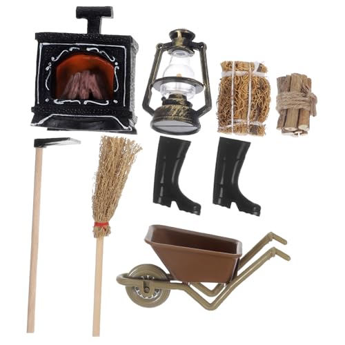 Yardwe 1 Set Puppenhaus Kamin Simulation Bauernhof Figuren Miniatur Szenen Zubehör Miniatur Bauernhof Requisiten Kamin Modell Bauernhof Dekore Puppenmöbel Bauernhof Foto von Yardwe