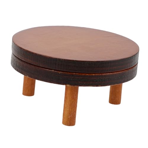 Yardwe 1 Set Puppenstubentisch Puppenhaus Wohnzimmer Mini Puppenstubenmöbel Puppenmöbel Puppenstubentisch Puppenhaus Couchtisch Puppenhaus Küchenmöbel Puppentisch Holz Hellbraun von Yardwe