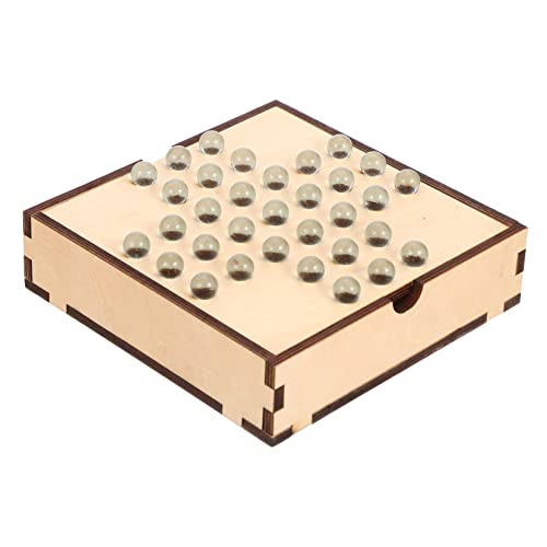 Yardwe 1 Set Puzzle Schach Dame Brett Schachbrett Schachspiel Schachbrett Checker Spiel Kinderspielzeug Intelligenz Glas von Yardwe