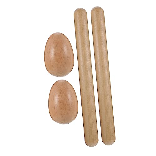 Yardwe 1 Set Rhythmusstäbe Aus Holz Eierschüttler Aus Holz Schlaginstrumente Rhythmusstäbe Für Musikinstrumente Musikinstrument Eierschüttler Musikinstrumente von Yardwe