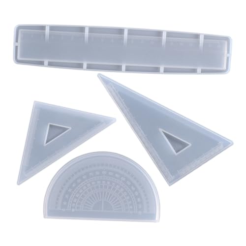 Yardwe 1 Set Silikon Linealform Silikonform Silikonharzformen Epoxidformen Epoxidharzformen Smalli Dreieck Linealformen Für Epoxidharz Weißes Kieselgel von Yardwe