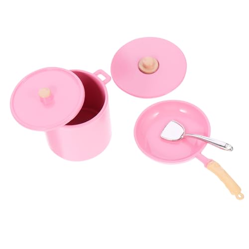 Yardwe 1 Set Simulationsmodell Lebensmittel Und Puppenhaus Küchenzubehör Mini Kochgeschirr 1/12 Miniatur Töpfe Und Pfannen Puppenhaus Kochgeschirr Zubehör Miniatur Eisen Rosa Yardwe 1 Set Simulationsmodell Lebensmittel Und Puppenhaus Küchenzubehör Mini Kochgeschirr 1/12 Miniatur Töpfe Und Pfannen Puppenhaus Kochgeschirr Zubehör Miniatur Eisen Rosa von Yardwe