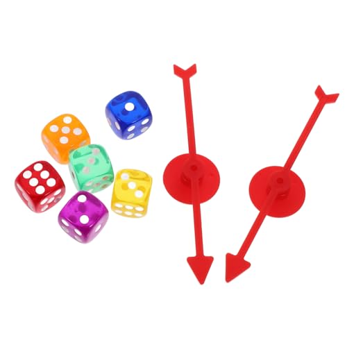 Yardwe 1 Set Spielradzeiger Zum Von Ludo Versammlungsspielzeug Party Gaming Zubehör Brettspiele Pfeilspiel Pfeile Rotierende DIY Brettspiele Rotierender Bauchmuskeln von Yardwe