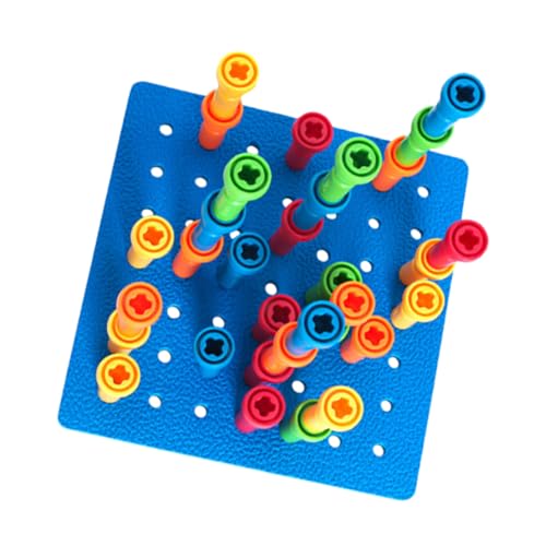 Yardwe 1 Set Vorschulspielzeug Frühes Steckbrettspielzeug Babys Lernen Zählen Kleinkinder Sortierpuzzle Feines Pädagogisches Kindervorschulkinder Motor Babyspielzeug Steckbrett Kind von Yardwe