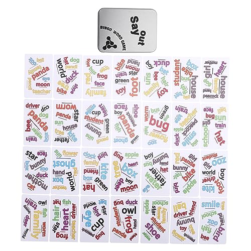 Yardwe 1 Set Wortbuchstabierspiel Alphabet Rechtschreibung Lesen Von Wörtern Lehrt Worterkennung Partyspiel Requisiten Wortbuchstabierspielzeug Wörter Lernspielzeug Buchstaben von Yardwe