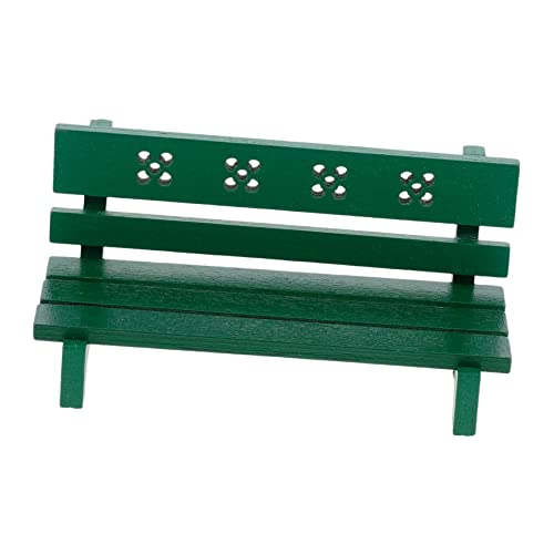 Yardwe 1 Stück Bankmodellverzierungen bastelzeug puppenhauszubehör Modellbau Landschaft qridor Modellbau Zubehör klein Mini Stuhl winzige Puppenstubenmöbel Puppenhausmöbel Linde Green von Yardwe