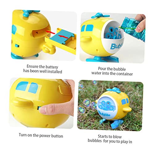 Yardwe 1 Stück Blasmaschine elektrisches Gebläse Blase Bubble Machine Bubble Blower Zufällige Farbe von Yardwe