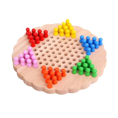 Yardwe 1 Stück Blumenförmiger Schachtanz Schachbrett Holzkäfer Intelligenzspielzeug für Lernspielzeug für Bambus Yardwe 1 Stück Blumenförmiger Schachtanz Schachbrett Holzkäfer Intelligenzspielzeug für Lernspielzeug für Bambus von Yardwe
