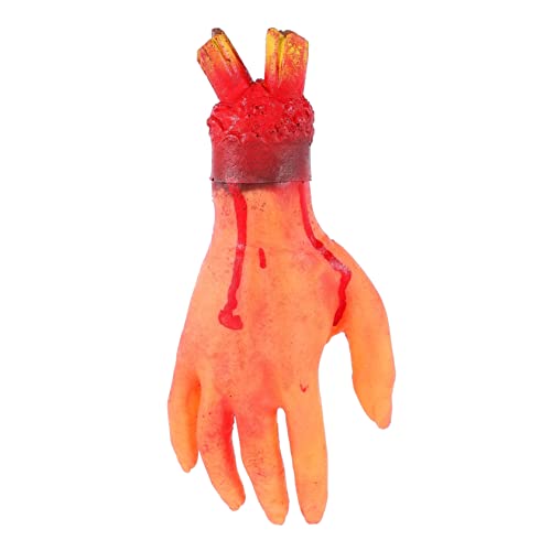 Yardwe 1 Stück Blutige Hand Halloween Requisiten Kreative Party Deko für Halloween Gruselige Streichspielzeuge Spaßige Dekoration für Unvergessliche Feiern von Yardwe