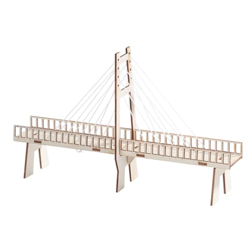 Yardwe 1 Stück Brücke selber Bauen experimente Experiment kabelwanne Physik für Physische Schrägseilbrücke zum Selbermachen physikalisches Modell hölzern von Yardwe