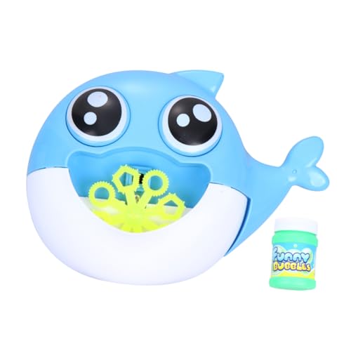 Yardwe 1 Stück Delphin Seifenblasenmaschine Kinderspielzeug Automatische Krabben Seifenblasenmaschine Elektrische Seifenblasenmaschine Seifenblasengebläse Blasen Blau von Yardwe