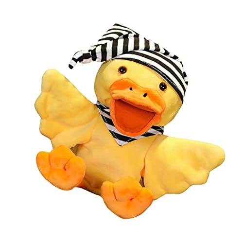 Yardwe 1 Stück Entenhandschuhe Vor, Spiel Zu Süßer Plüsch Stofftiere Für Geschichte Erzählende Handpuppe Requisite Zum Geschichtenerzählen Für Yellow Kurzer Plüsch von Yardwe