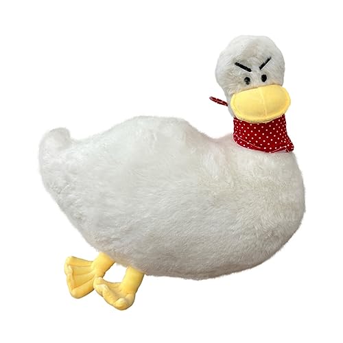 Yardwe 1 Stück Entenpuppe Kissen Plüschtiere Puppe Stofftier Puppe Dekokissen Gefüllte Puppe Plüsch Dekokissen Puppe Schmuck Plüschoberfläche Weiß von Yardwe