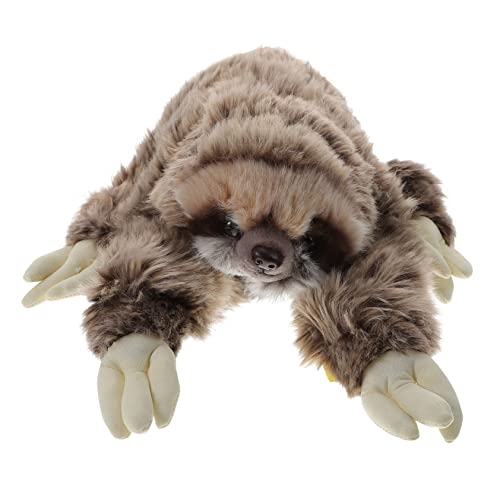Yardwe 1 Stück Faultier Plüschtier Stofftiere Stoffpuppe Plüschpuppe Gefüllte Faultierpuppen Für Stofftier Stoffpuppen Tierspielzeug Cartoon Faultier Khaki Pp Baumwolle von Yardwe