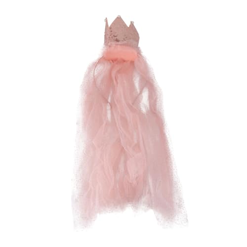 Yardwe 1 Stück Geburtstagskrone verkleidung haarspange hair accessories for erste Tiara Stirnband Stirnband mit Schleier Zubehör für Kopfbedeckungen Stoff Rosa Yardwe 1 Stück Geburtstagskrone verkleidung haarspange hair accessories for erste Tiara Stirnband Stirnband mit Schleier Zubehör für Kopfbedeckungen Stoff Rosa von Yardwe