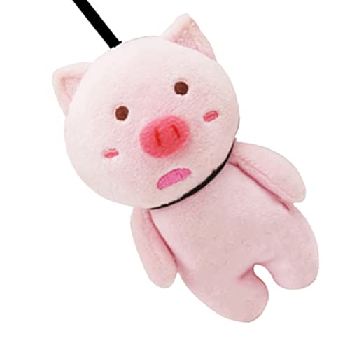 Yardwe 1 Stück Gehängter Schweineanhänger Schlüssel Plüsch-Schweinchen-Puppe Taschenanhänger PP Baumwolle Rosa von Yardwe