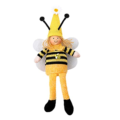 Yardwe 1 Stück Gestrickte Bienenpuppe Dekorative Festivalpuppe Niedliches für Partys Wohn und Gartenverzierung Lustiges für Rollenspiele von Yardwe