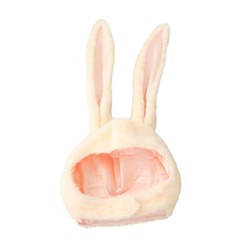 Yardwe 1 Stück Hut mit Hasenohren halloween mitgebsel halloween oblaten weihnac badelatschen Kaninchenkostümhüte Ohrkappe Party-Neuheitshut Party lustiger Kopfschmuck PP Baumwolle Beige von Yardwe