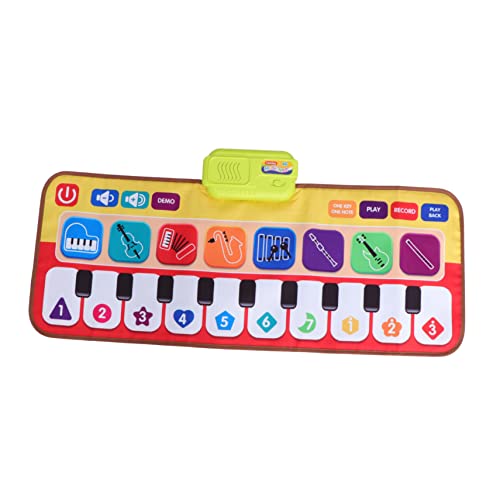 Yardwe 1 Stück Klavier Teppich Tastaturmatte Für Klavier Tanzmatte Klaviermatte Musikalische Klaviermatte Bildungsspielzeug Keyboard-musikmatte Elektrische Musikmatte Stoff von Yardwe