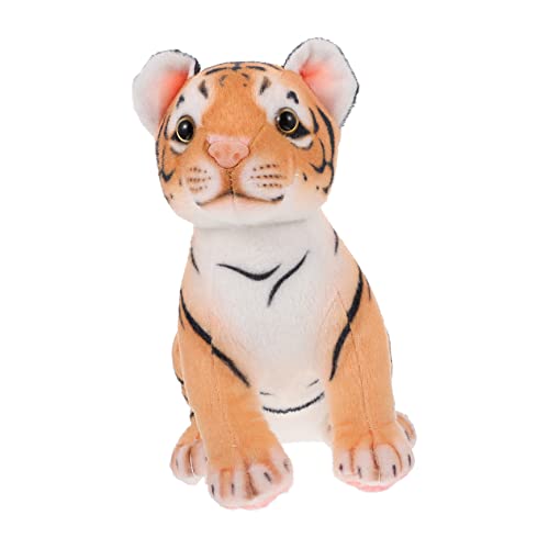 Yardwe 1 Stück Kleine Tigerpuppe Zum Kinderfest Ausgestopfter Tiger Neujahrspuppe Plüsch-Tiger- Cartoon-tierpuppe Gefüllte Tigerpuppe Tigerjahrverzierung Pp Baumwolle von Yardwe