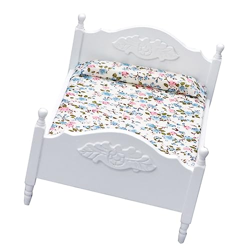 Yardwe 1 Stück Mini-Doppelbett babybett Kinderbett puppenhaus Einrichtung puppenstubenmöbel Dollhouse Furniture Miniaturmodellmöbel Mini-Puppenhauszubehör hölzern Weiß Yardwe 1 Stück Mini-Doppelbett babybett Kinderbett puppenhaus Einrichtung puppenstubenmöbel Dollhouse Furniture Miniaturmodellmöbel Mini-Puppenhauszubehör hölzern Weiß von Yardwe